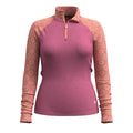 Women's Classic Thermal Merino Base Layer 1/4 Zip Chalk Violet Heather - ver - 17