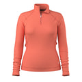Women's Classic Thermal Merino Base Layer 1/4 Zip Chalk Violet Heather - ver - 65