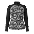 Women's Classic Thermal Merino Base Layer 1/4 Zip Chalk Violet Heather - ver - 9