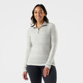 Women's Classic Thermal Merino Base Layer 1/4 Zip Chalk Violet Heather - ver - 47