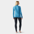 Women's Classic Thermal Merino Base Layer 1/4 Zip Boxed Arctic Green Heather - ver - 18