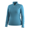 Women's Classic Thermal Merino Base Layer 1/4 Zip Boxed Arctic Green Heather - ver - 19