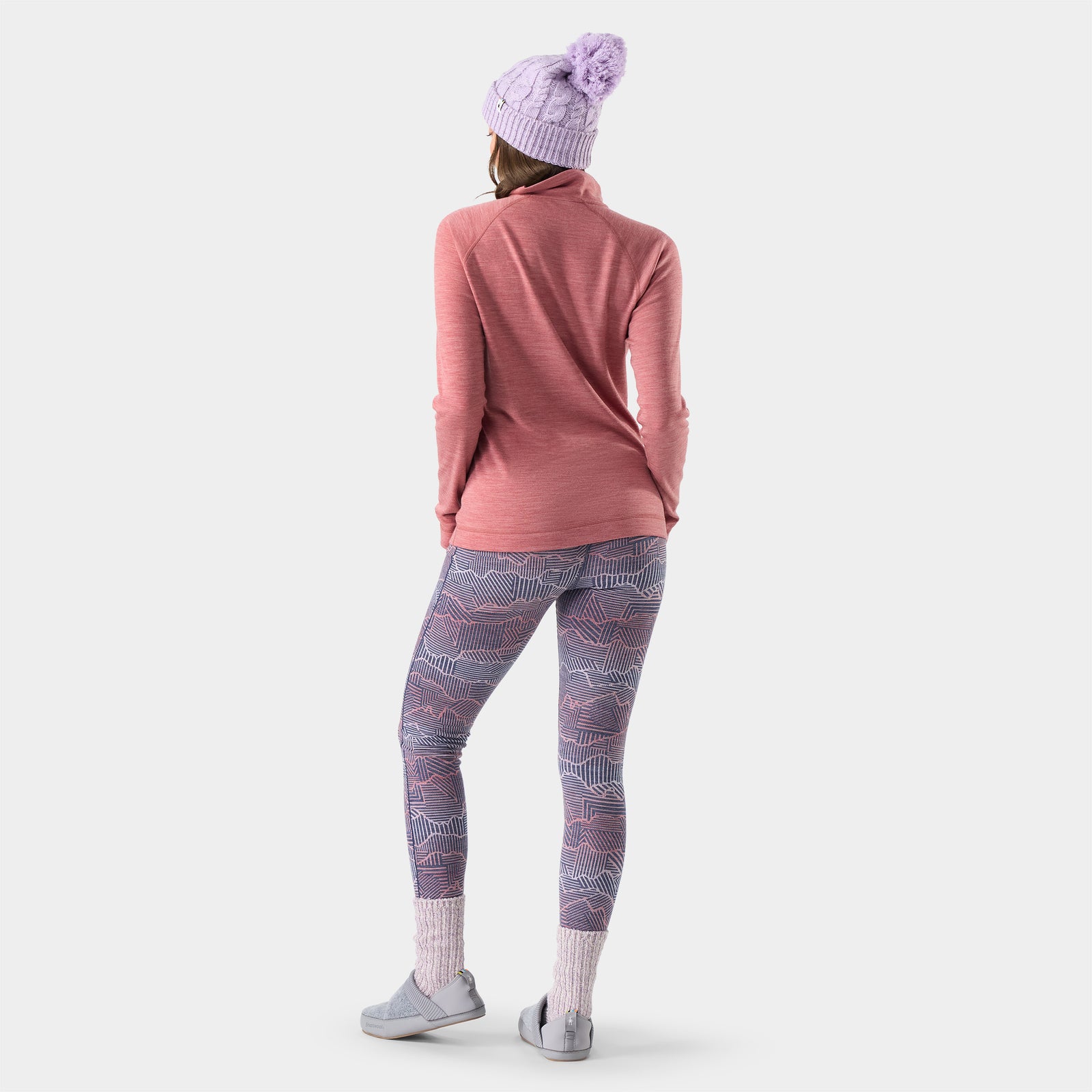 Haut de base à demi-glissière Classic Thermal Merino en boîte pour femmes  - voir - 2