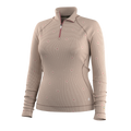 Women's Classic Thermal Merino Base Layer 1/4 Zip Boxed Arctic Green Heather - ver - 11