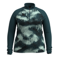 Women's Classic Thermal Merino Base Layer 1/4 Zip Plus Arctic Green Heather - ver - 8