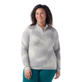 Women's Classic Thermal Merino Base Layer 1/4 Zip Plus Arctic Green Heather - ver - 12