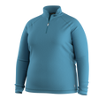 Women's Classic Thermal Merino Base Layer 1/4 Zip Plus Charcoal Heather - ver - 3