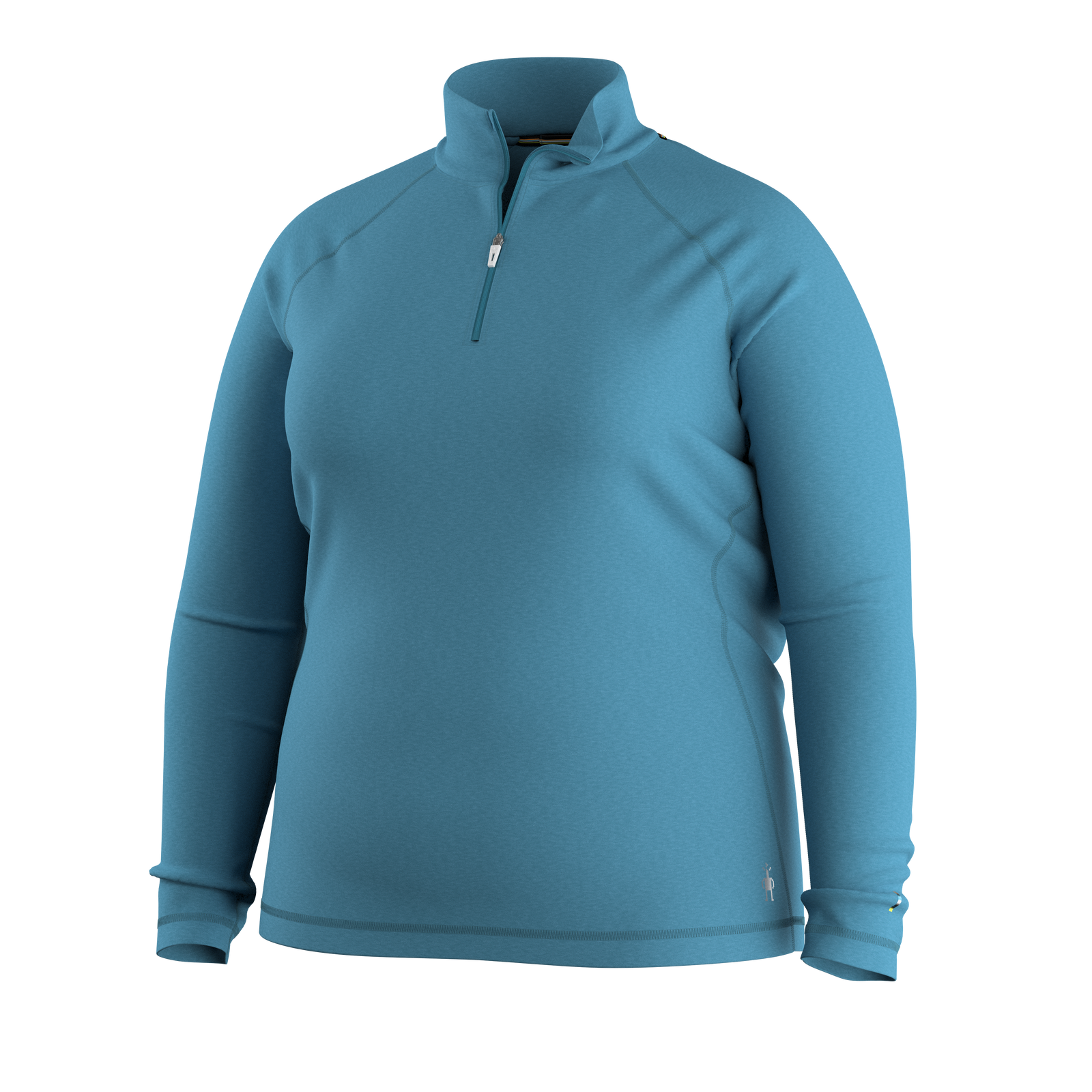 Women's Classic Thermal Merino Base Layer 1/4 Zip Plus Charcoal Heather - ver - 3