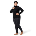 Women's Classic Thermal Merino Base Layer 1/4 Zip Plus Arctic Green Heather - ver - 19