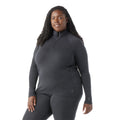 Women's Classic Thermal Merino Base Layer 1/4 Zip Plus Arctic Green Heather - ver - 1