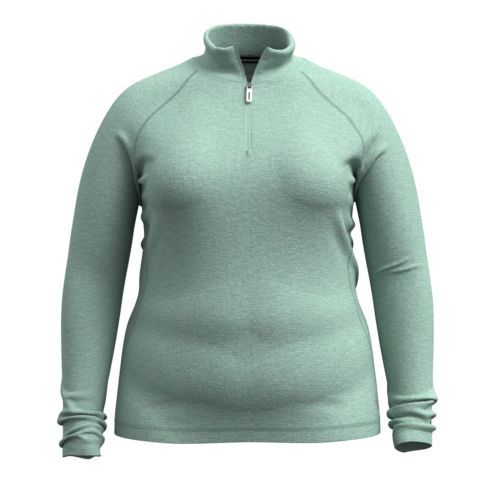 Haut de base Classic Thermal Merino à demi-glissière pour femmes taille plus en boîte  - voir - 3