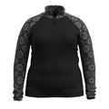 Women's Classic Thermal Merino Base Layer 1/4 Zip Plus Arctic Green Heather - ver - 6