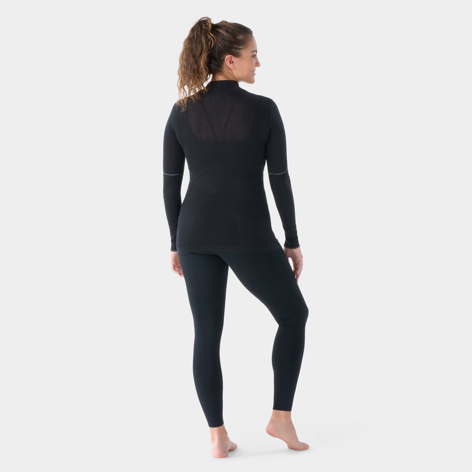 Women's Intraknit™ Thermal Max Merino Base Layer 1/4 Zip Black - ver - 2