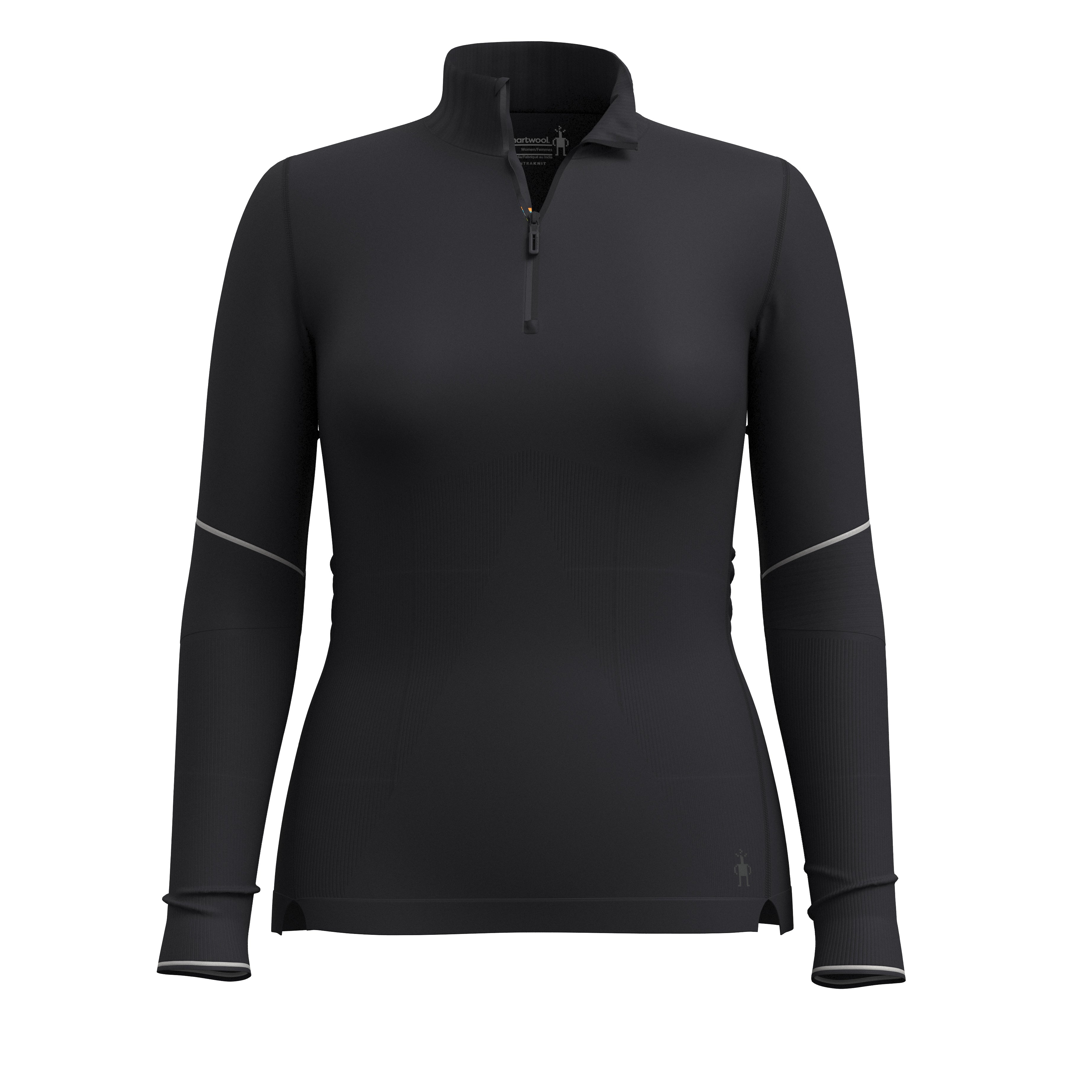 Women's Intraknit™ Thermal Max Merino Base Layer 1/4 Zip - Black