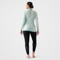 Women's Intraknit™ Thermal Max Merino Base Layer 1/4 Zip Arctic Green - ver - 2
