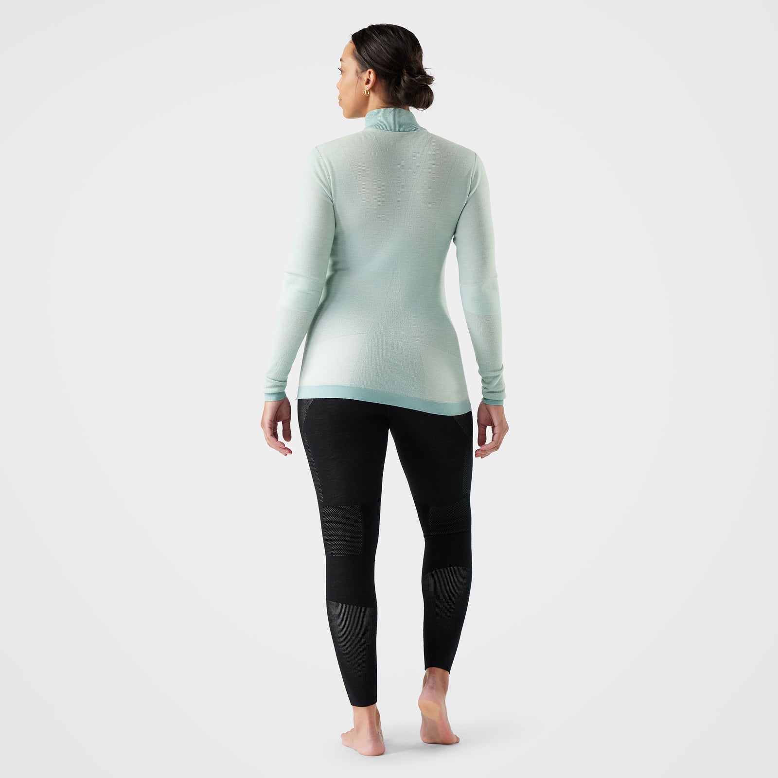 Women's Intraknit™ Thermal Max Merino Base Layer 1/4 Zip Arctic Green - ver - 2