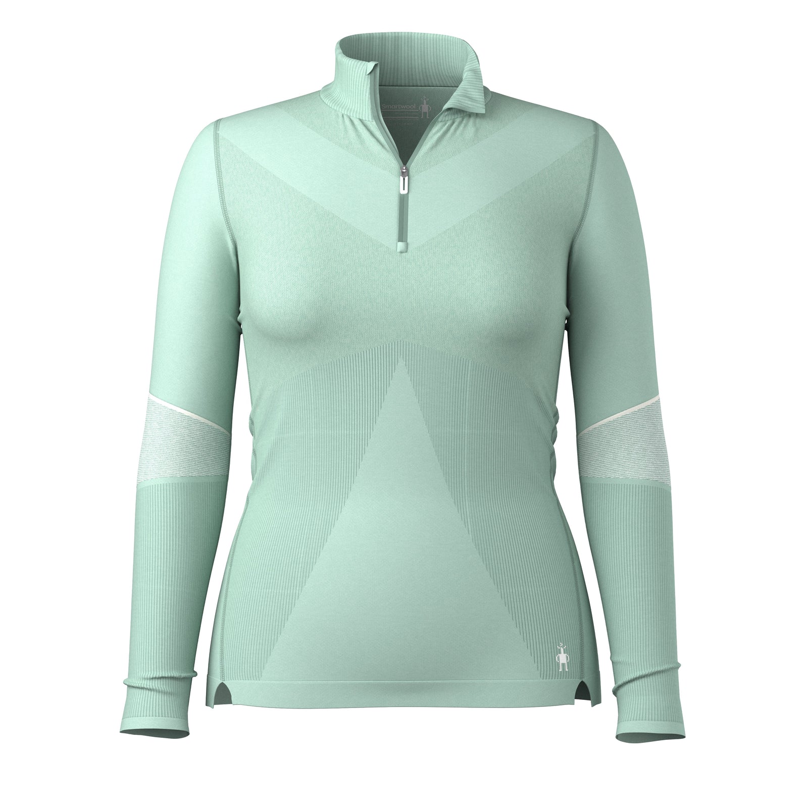 Women's Intraknit™ Thermal Max Merino Base Layer 1/4 Zip Arctic Green - ver - 3