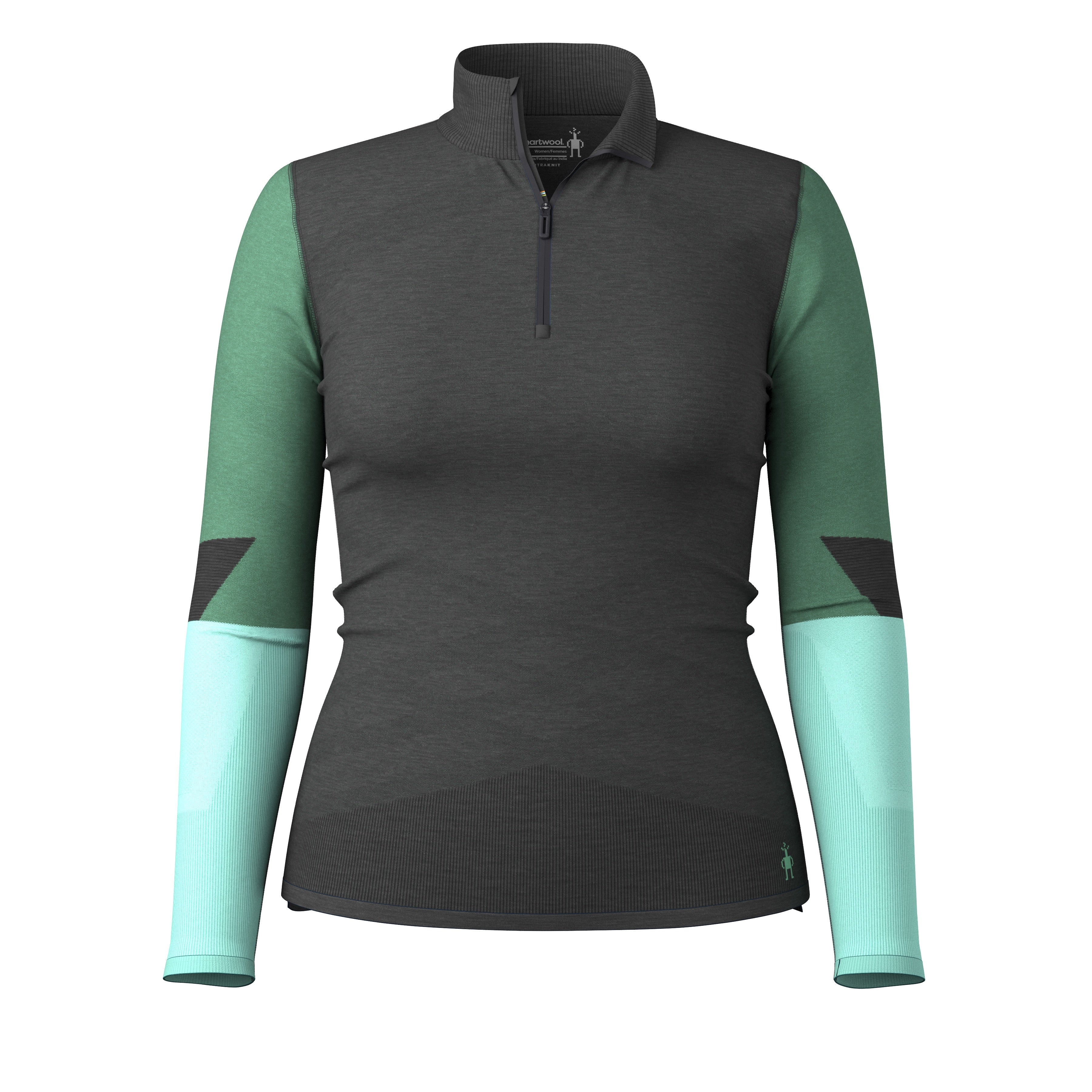 smartwool イントラニットメリノ 1/4ジップ Women's Intraknit™ Thermal Merino Base Layer Colorblock 1/4 Zip