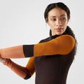 Women's Intraknit™ Thermal Merino Base Layer Colorblock 1/4 Zip Black-Charcoal - ver - 3