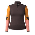 Women's Intraknit™ Thermal Merino Base Layer Colorblock 1/4 Zip Black-Charcoal - ver - 4