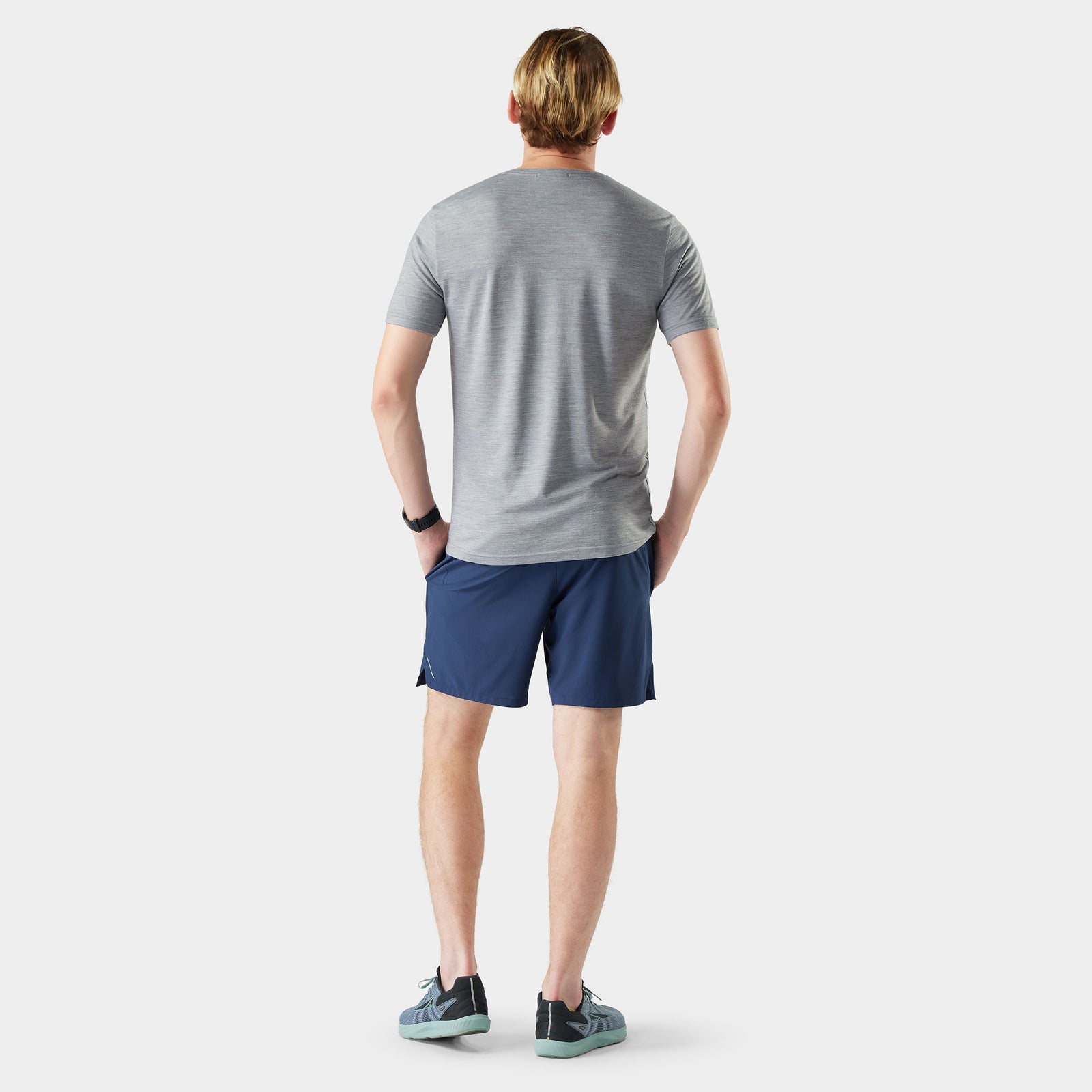 Men's Active Lined 7" Short Mineral Blue Shale - ver - 2