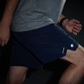 Men's Active Lined 7" Short Mineral Blue Shale - ver - 4