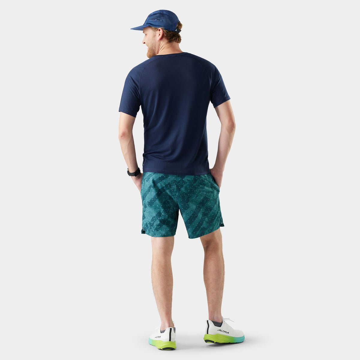 Men's Active Lined 7" Short Mineral Blue Shale - 2