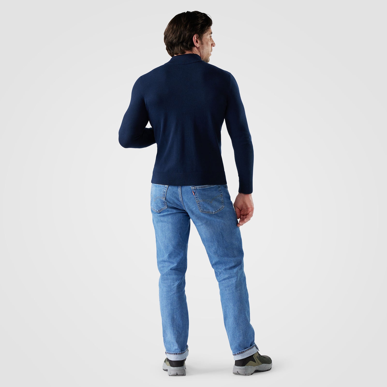 Men's Sparwood 1/4 Zip Sweater Toasted Coconut Heather - ver - 2