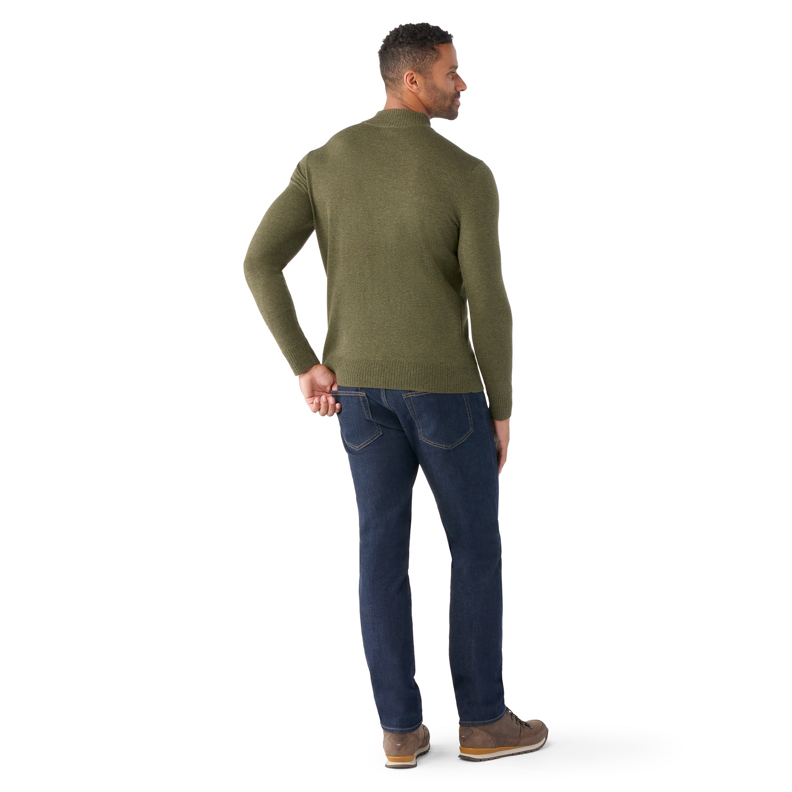 Men's Sparwood 1/4 Zip Sweater North Woods Heather-Winter Moss Heather - ver - 2