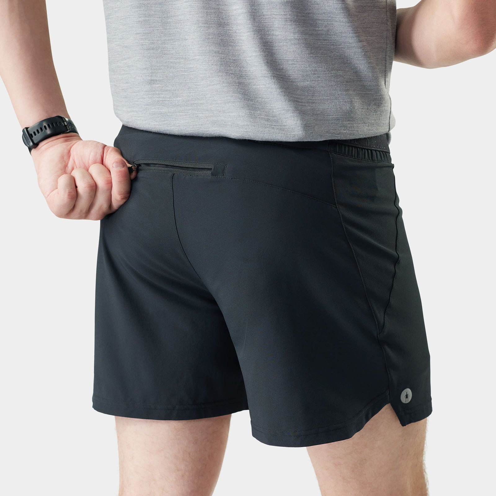 Men's Active Lined 5" Short Black - ver - 3