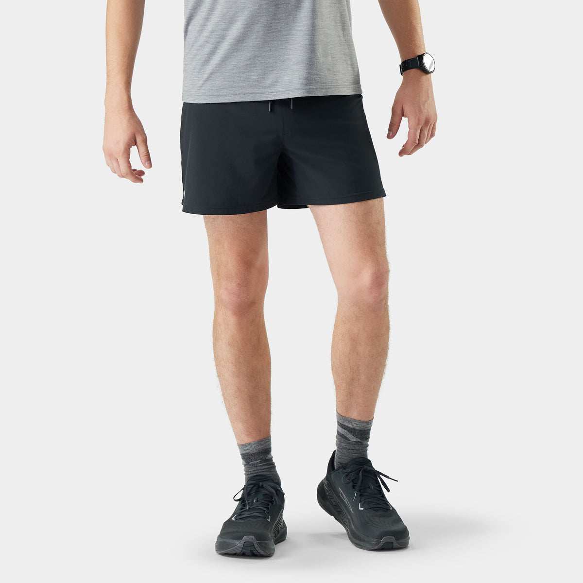 Men's Active Lined 5" Short Black - 1