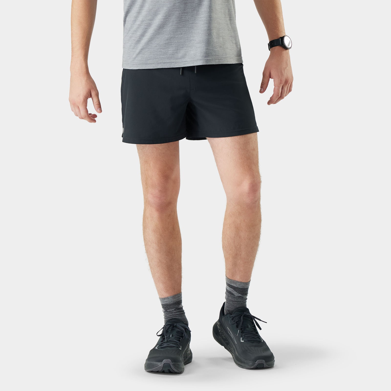 Men's Active Lined 5" Short Black - ver - 1