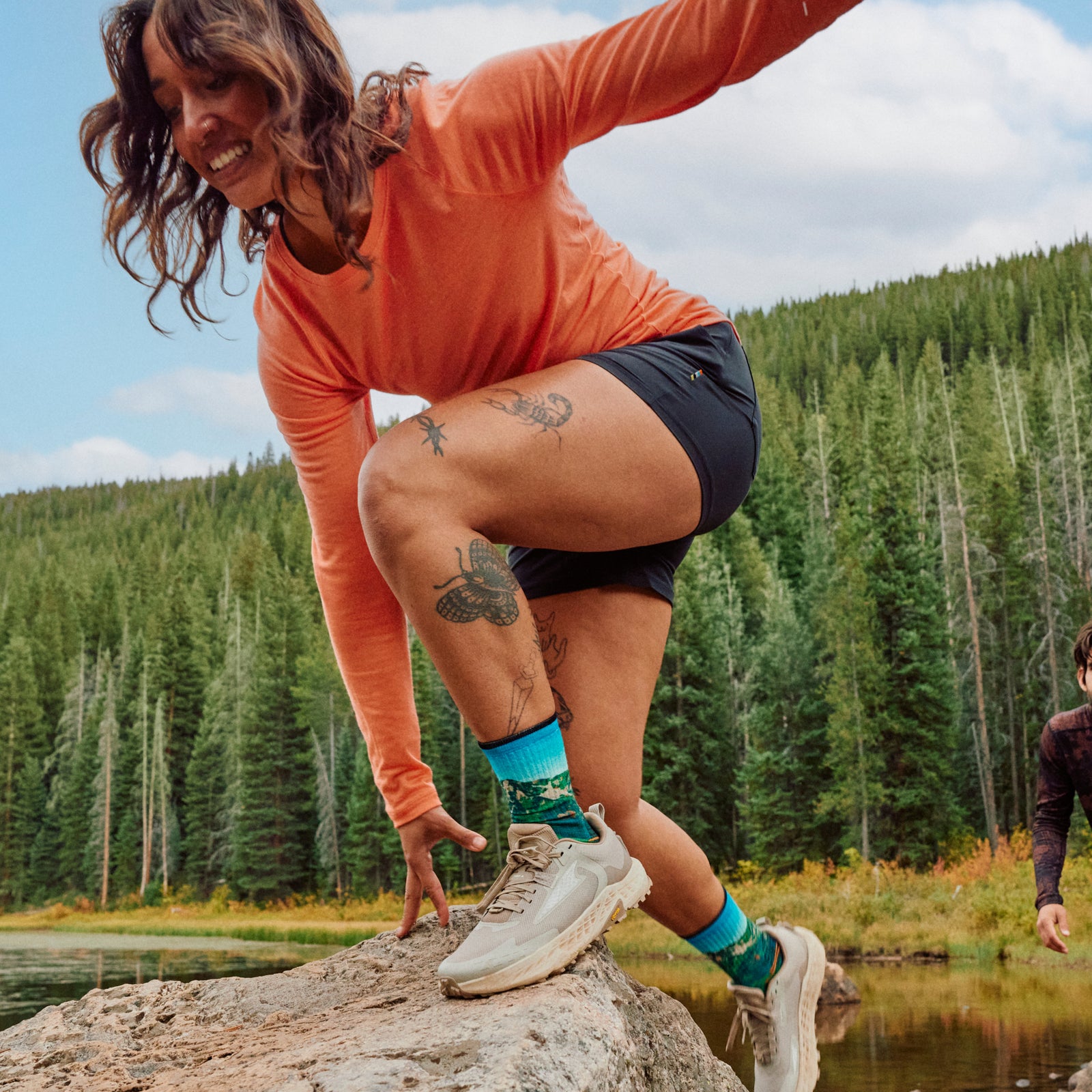 Women's 4" Hike Short Twilight Blue - ver - 5
