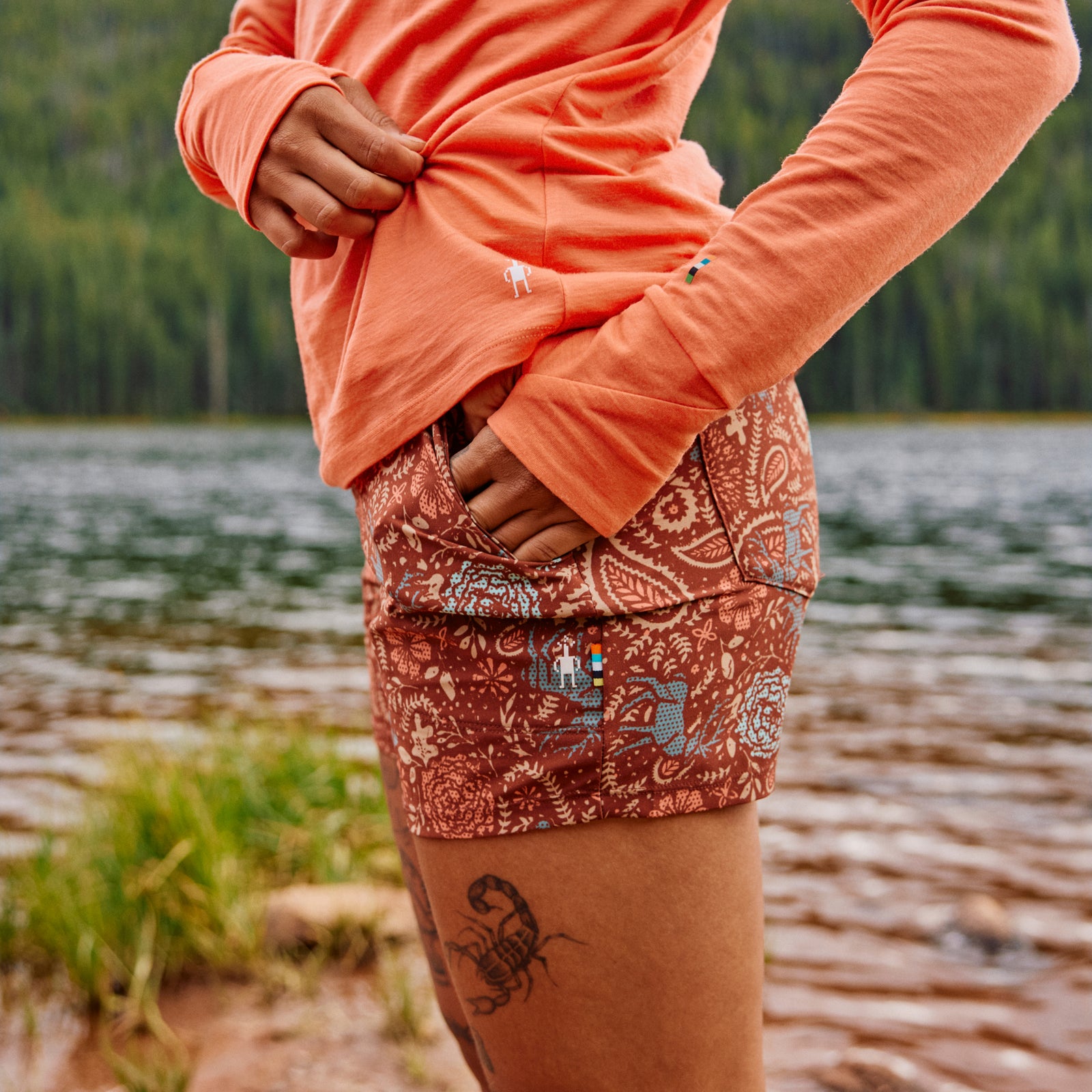 Women's 4" Hike Short Twilight Blue - ver - 5