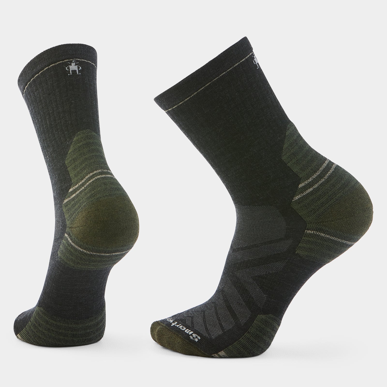 Hike Mid Crew Socks Light Gray - ver - 1