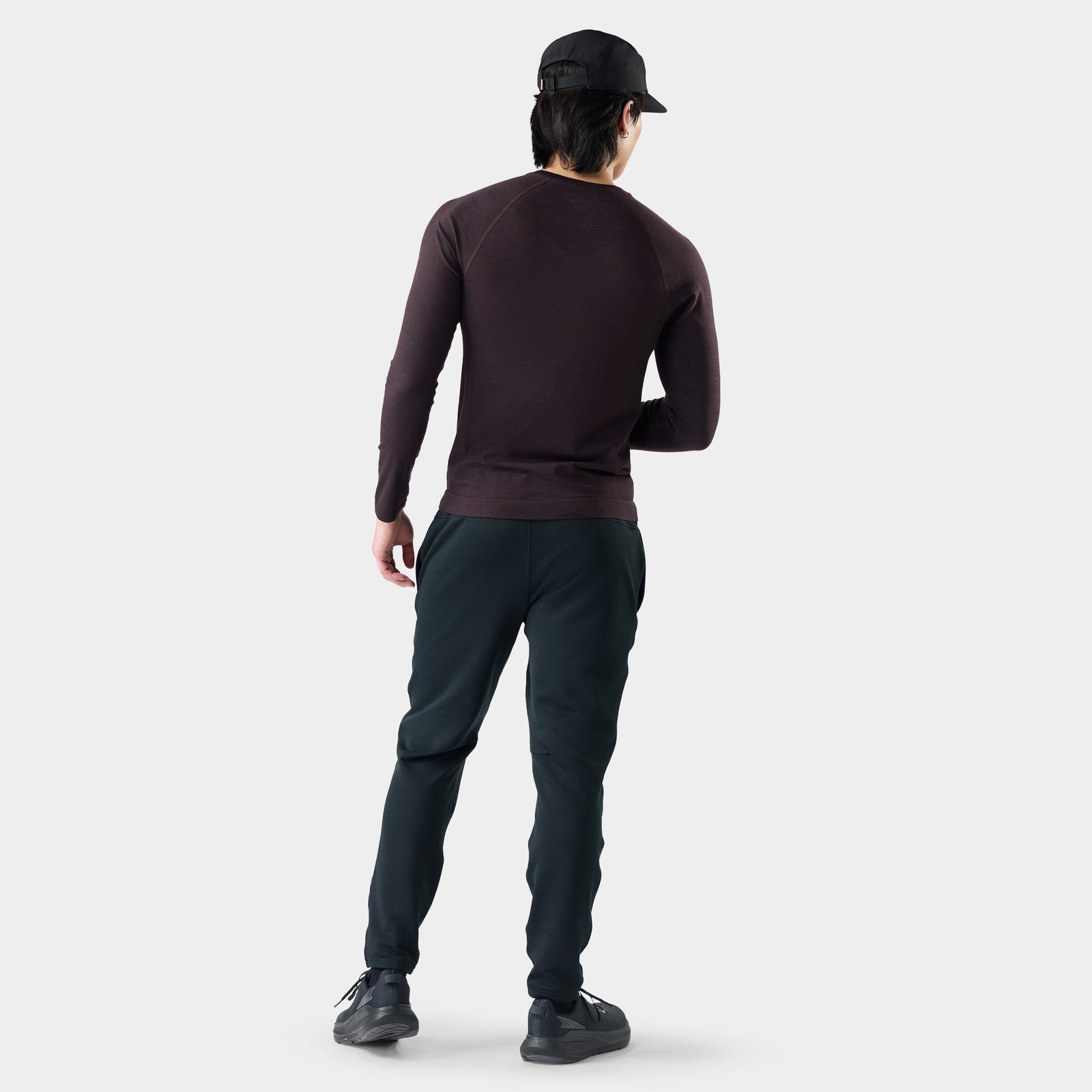 Men's Intraknit™ All-Season Merino Base Layer Crew Dark Mink - ver - 2