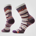 Women's Hike Dragon Stitch Mid Crew Socks Ash - ver - 1