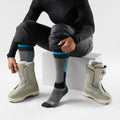 Intraknit™ Women's Snowboard Over The Calf Socks Medium Gray - ver - 2