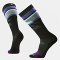 Snowboard Mountain Sunrise Over The Calf Socks Winter Moss - ver - 1