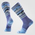 Snowboard Snowmobile Over The Calf Socks Purple Iris - ver - 1