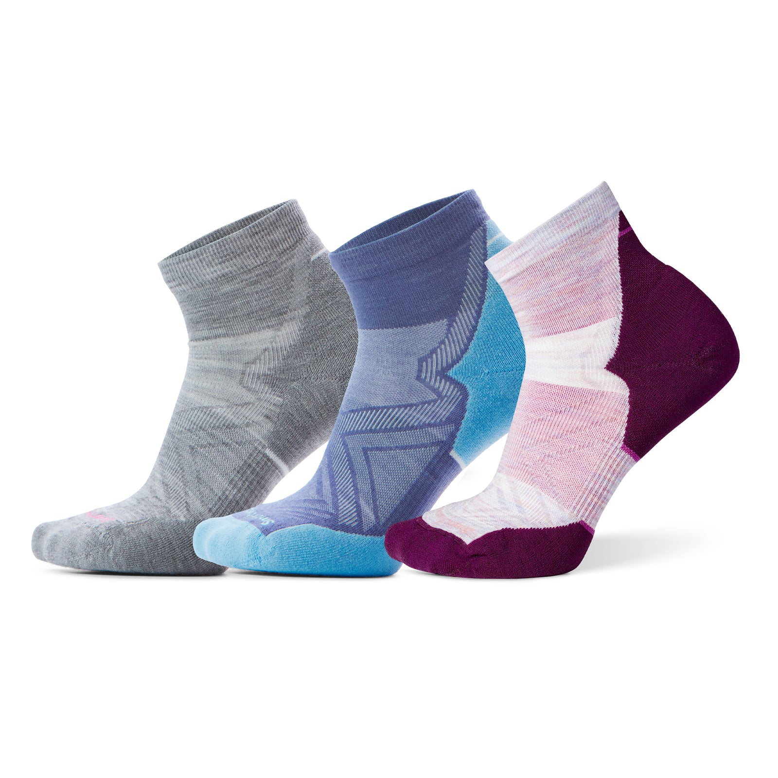 Women's Run Ankle Socks Trio Gift Box Nightfall Blue - ver - 1
