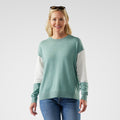 Women's Edgewood Crew Sweater Arctic Green - ver - 1