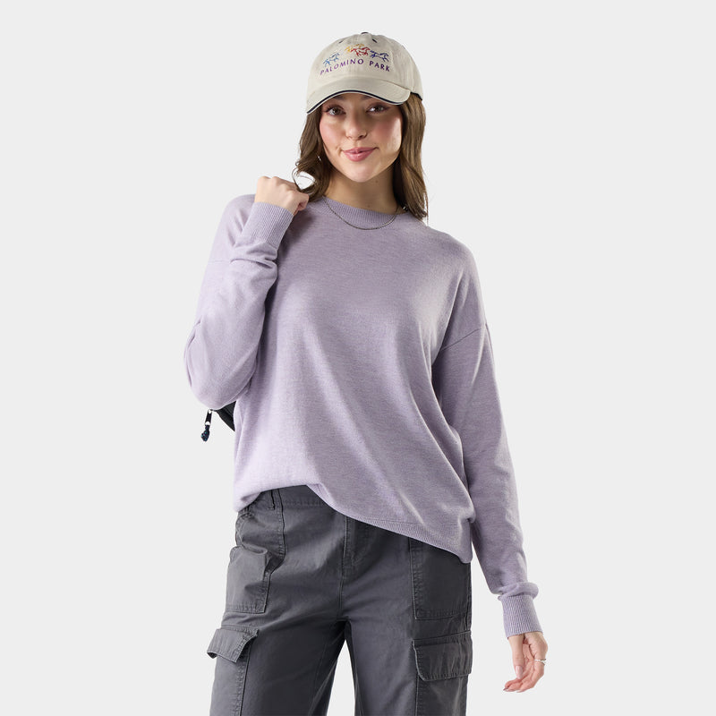 Women's Edgewood Crew Sweater - Icy Lavender Heather / XS