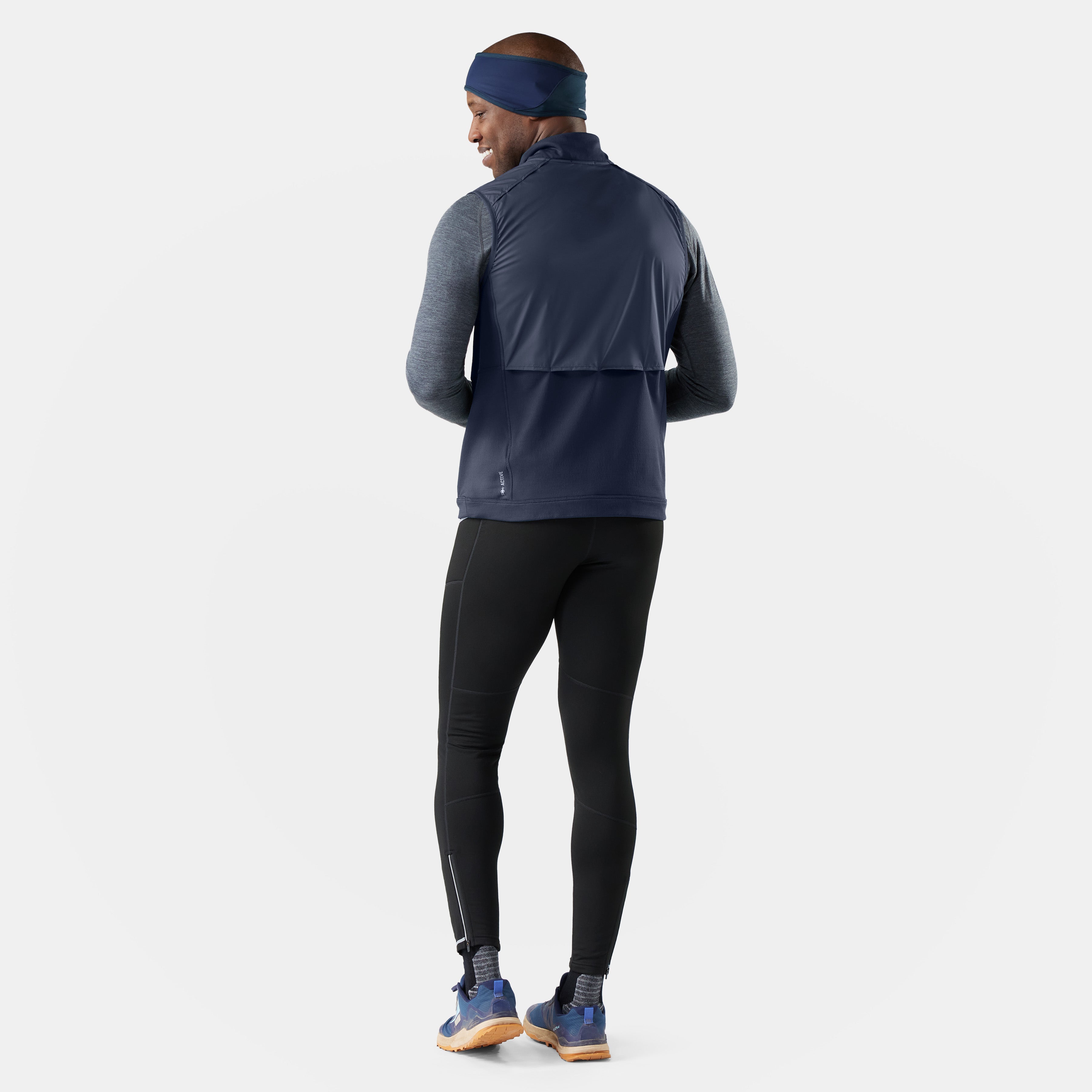 Men's Active Fleece Wind Insulated Vest - Deep Navy