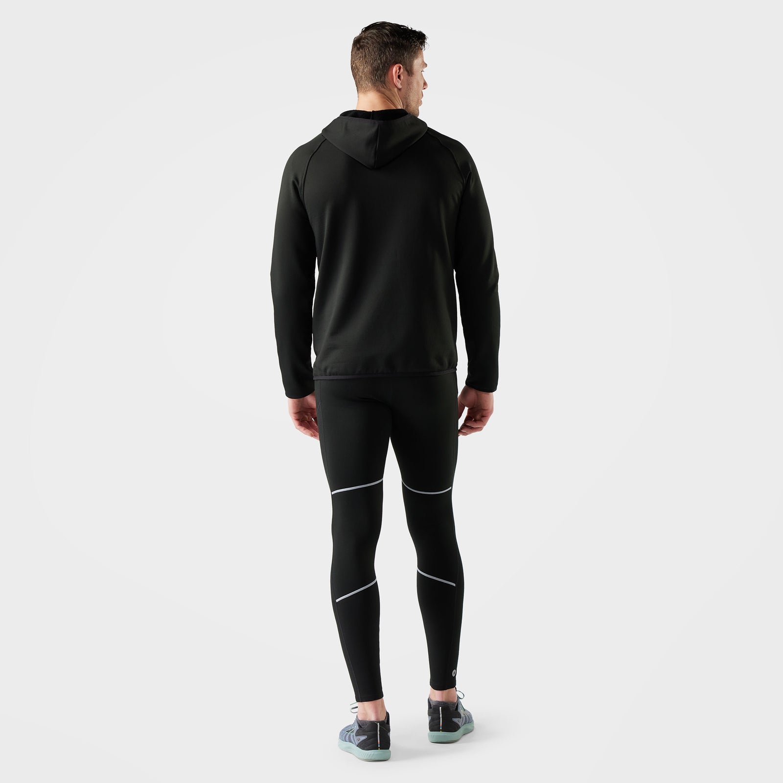 Men's Smartloft 1/2 Zip Hoodie Black - ver - 2
