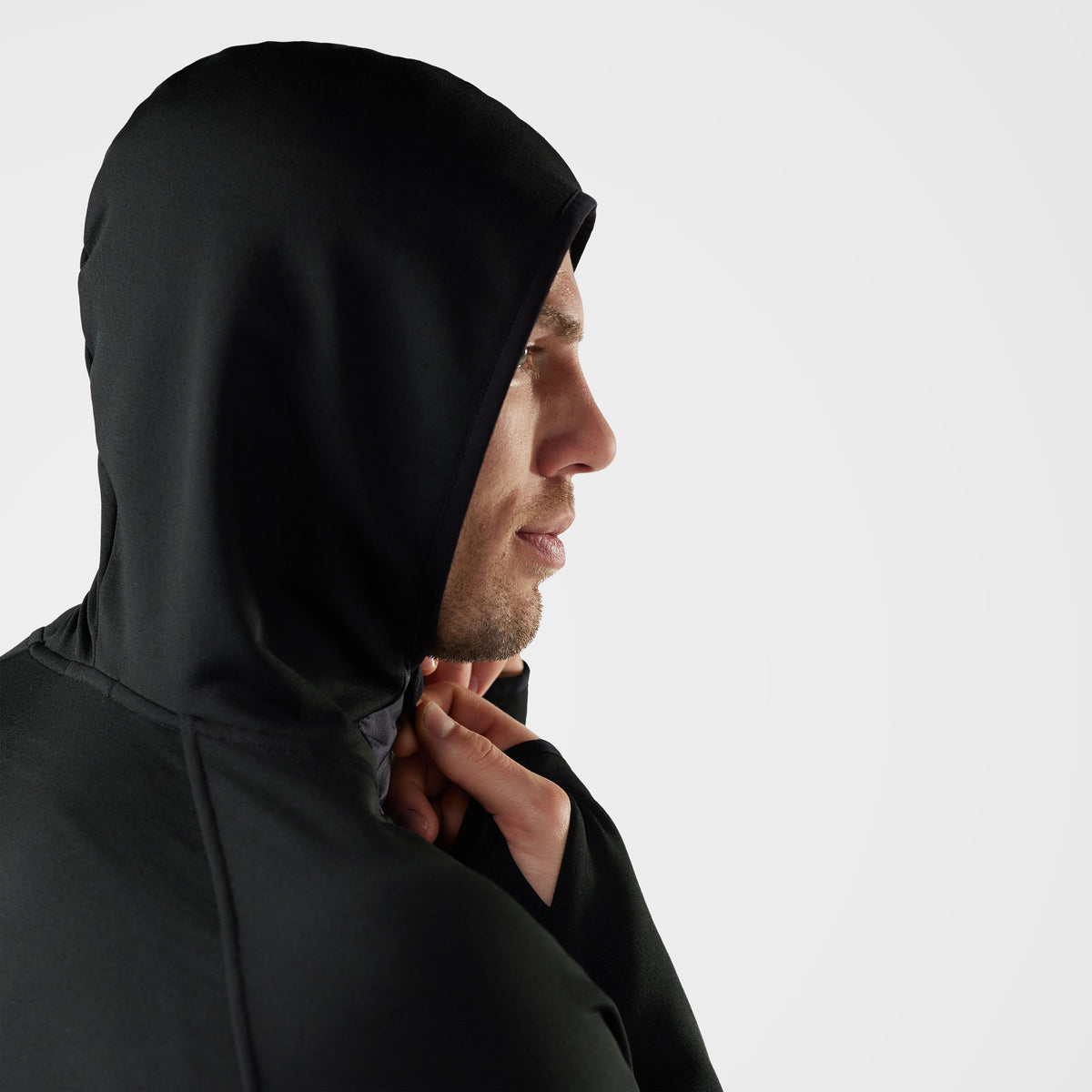 Men's Smartloft 1/2 Zip Hoodie Black - 3