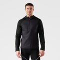Men's Smartloft 1/2 Zip Hoodie Black - ver - 1