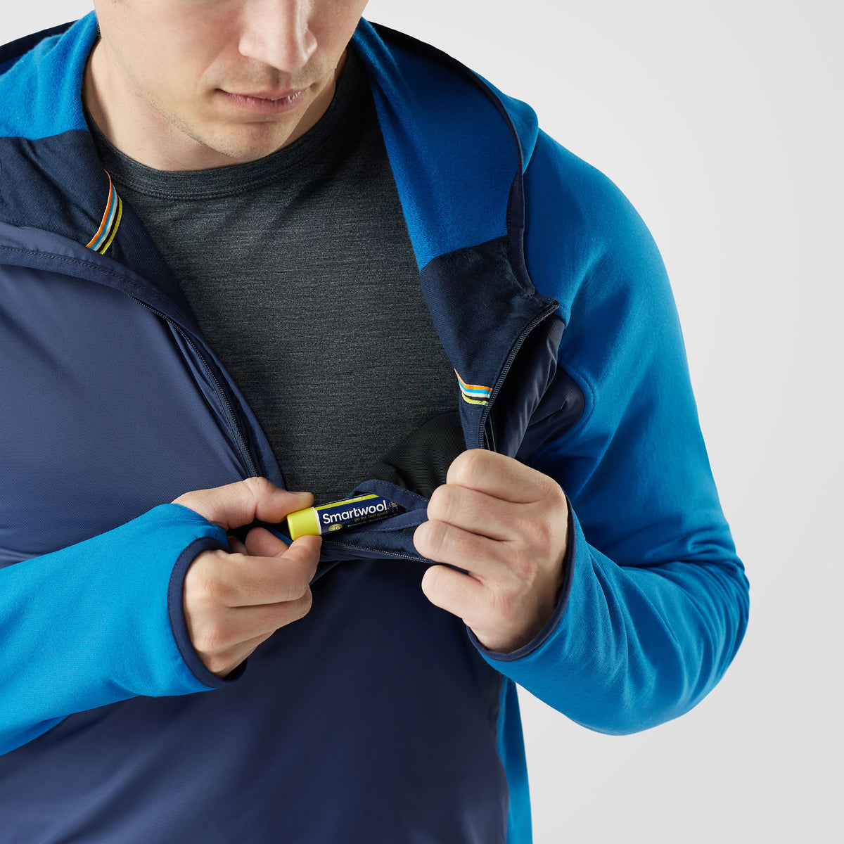 Men's Smartloft 1/2 Zip Hoodie Nival Blue - 3