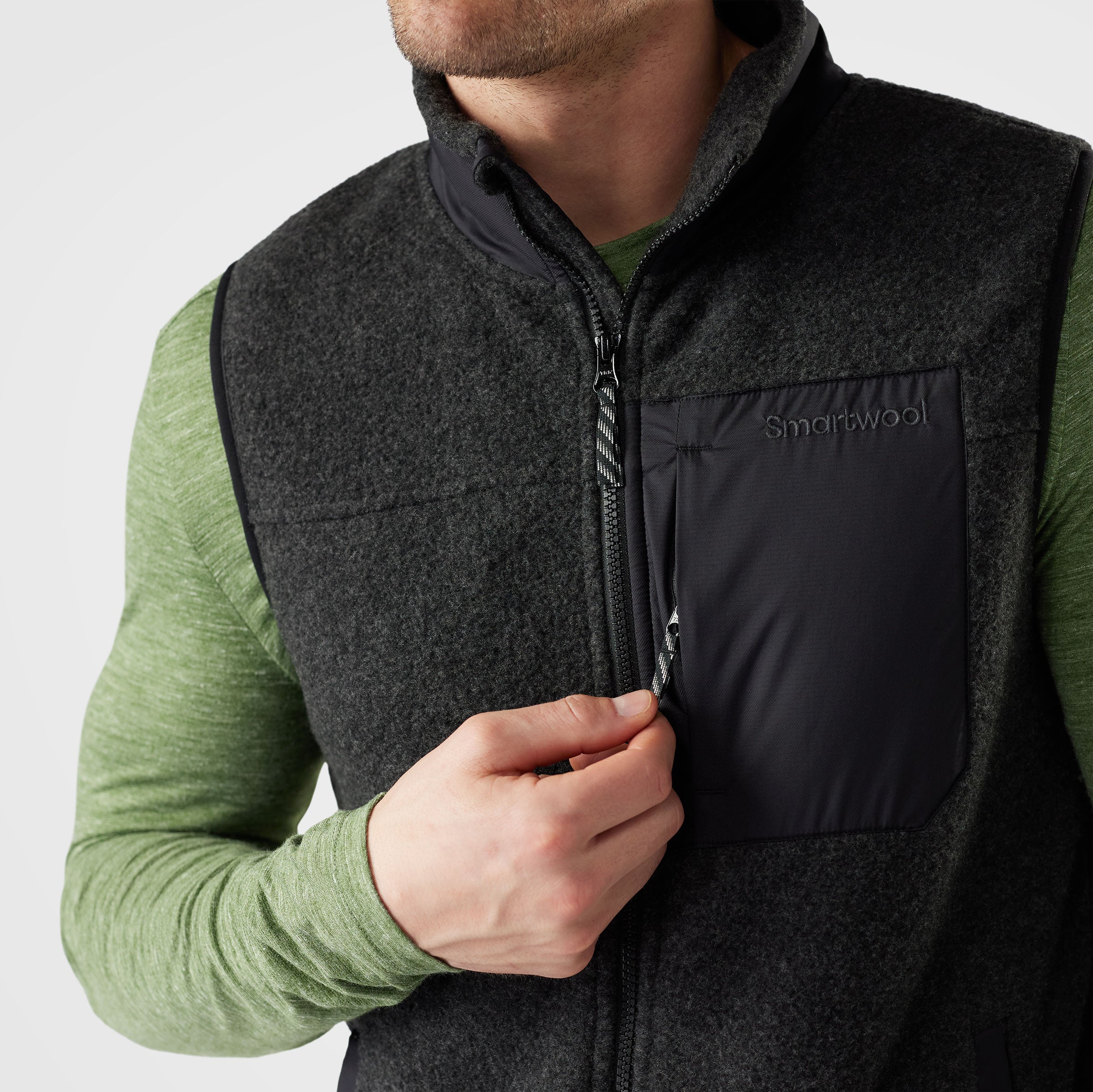 FLEECE VEST[CHARCOAL]（SIZE 2） Men's Second Cut™ Fleece Vest - Charcoal