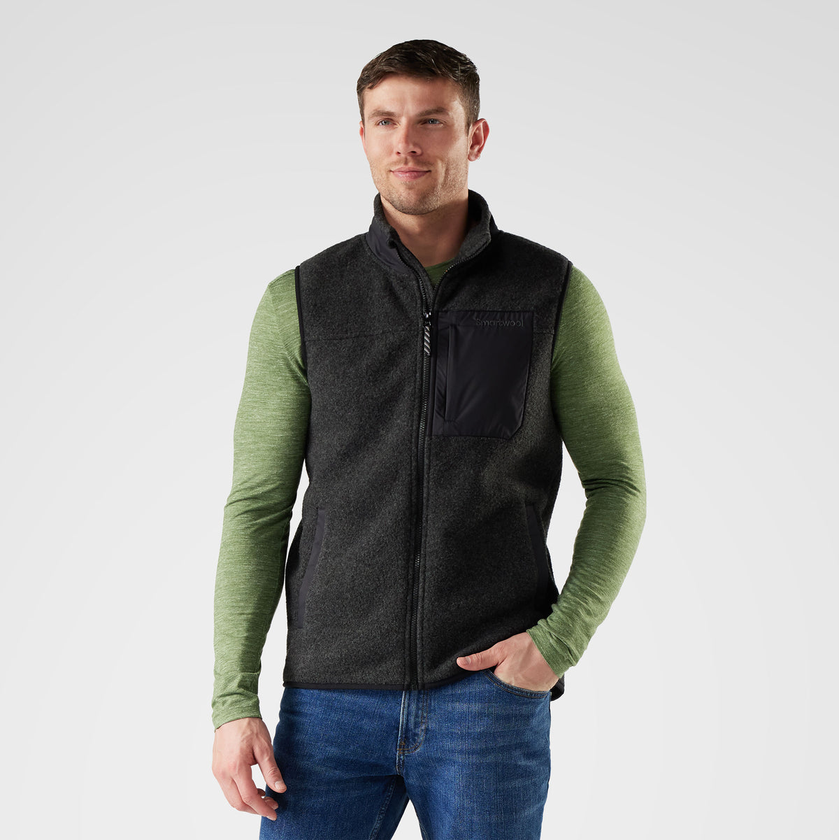 Men's Second Cut™ Fleece Vest Charcoal - 